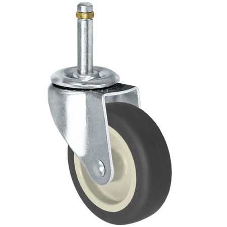 DURASTAR Caster; 4x1 Swvl Fork; 4x1 Thermoplastic Rubber Wheel Gray/Beige; 7/16 06CS410TPR81Y-72